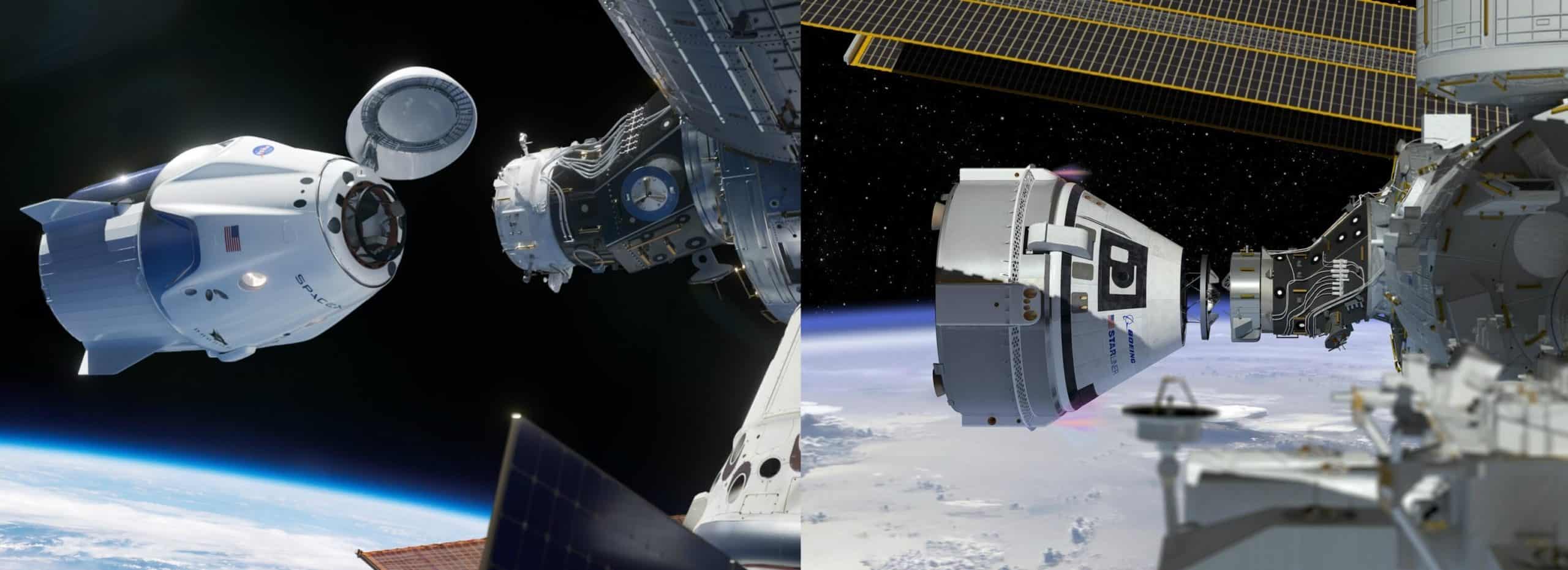 SpaceX Dragon Ve Boeing CST 100